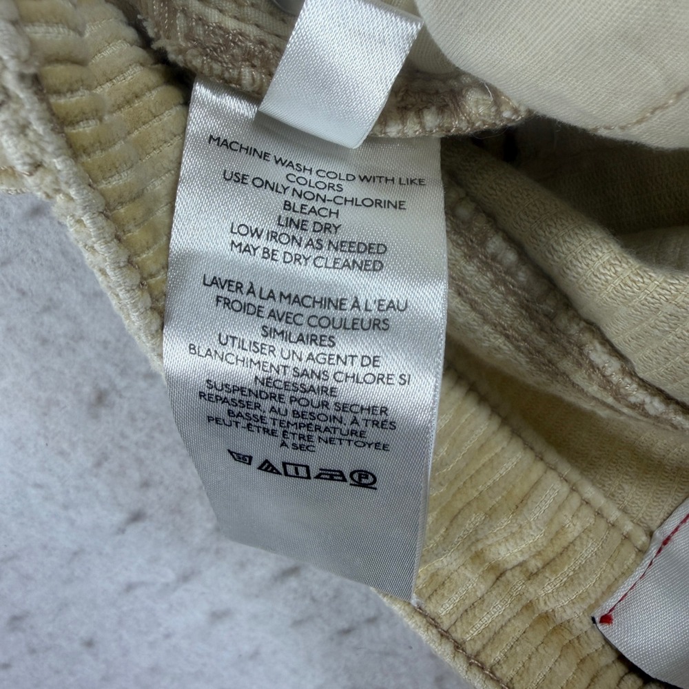 BDG Urban Outfitters Tan Corduroy High Rise Straight Leg Pants Women 27 Inseam - Picture 7 of 9